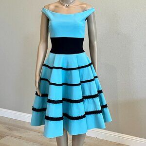 Chiara Boni La Petite Robe COUTURE Nicoletta Off-the-Shoulder Cocktail Dress 40